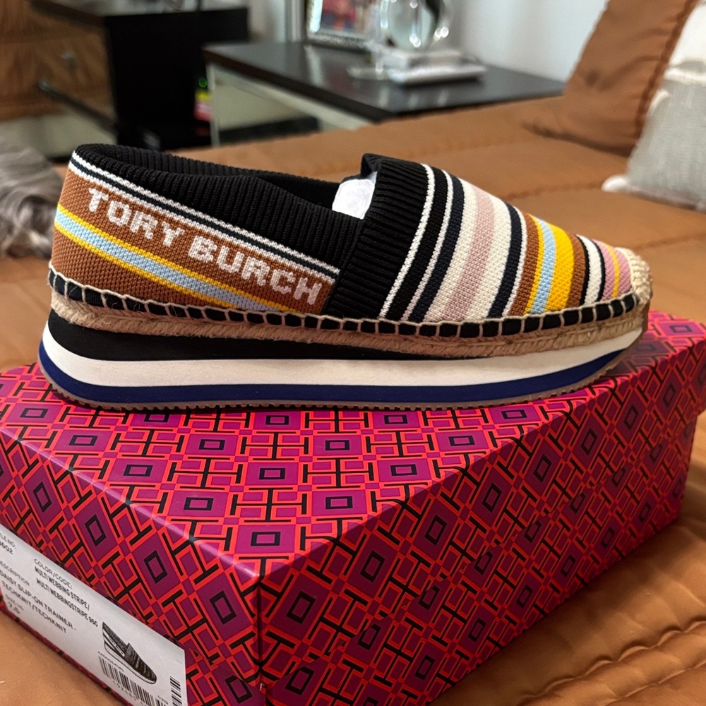 Tory Burch Multicolor Striped Espadrille